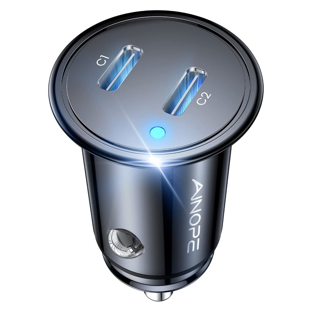 Ainope 56W USB-C Car Charger on a white background