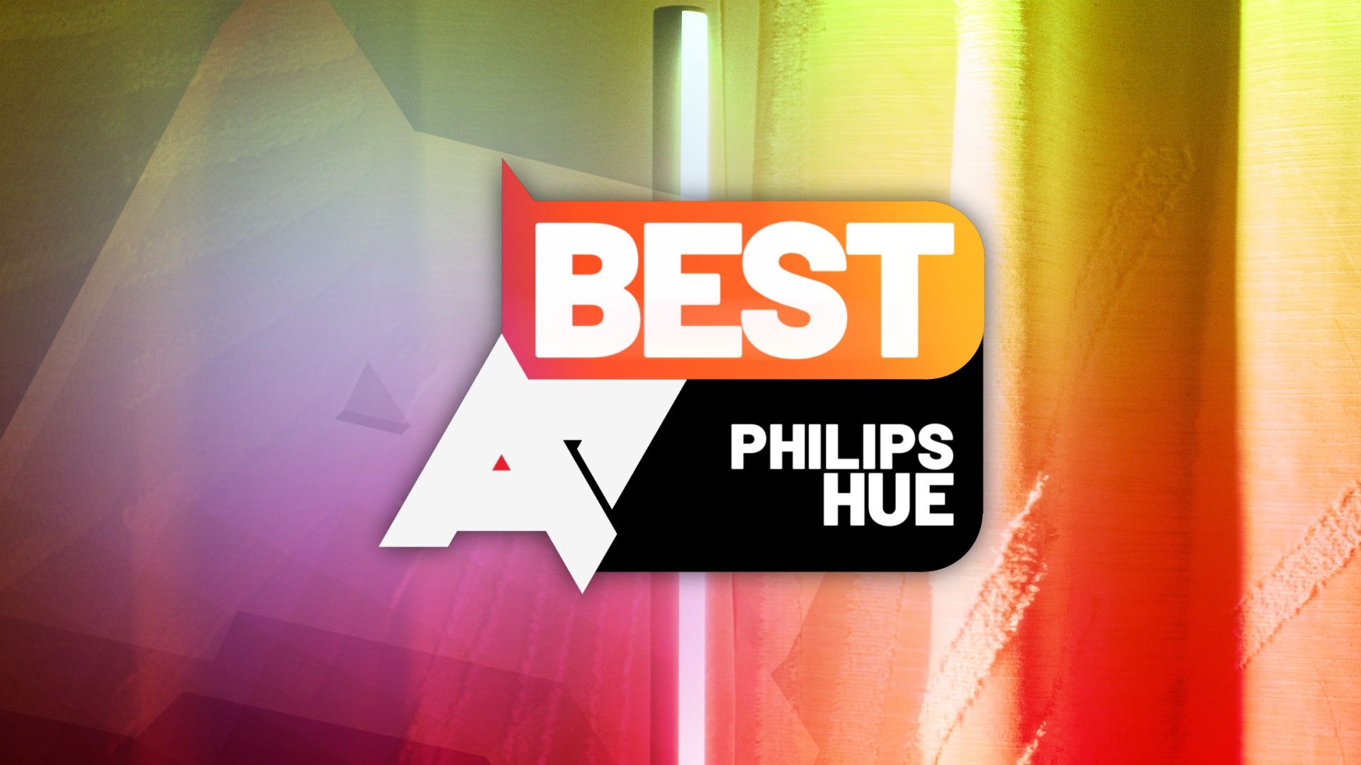 An image of a smart LED strip light with an 'AP Best Philips Hue' logo on top