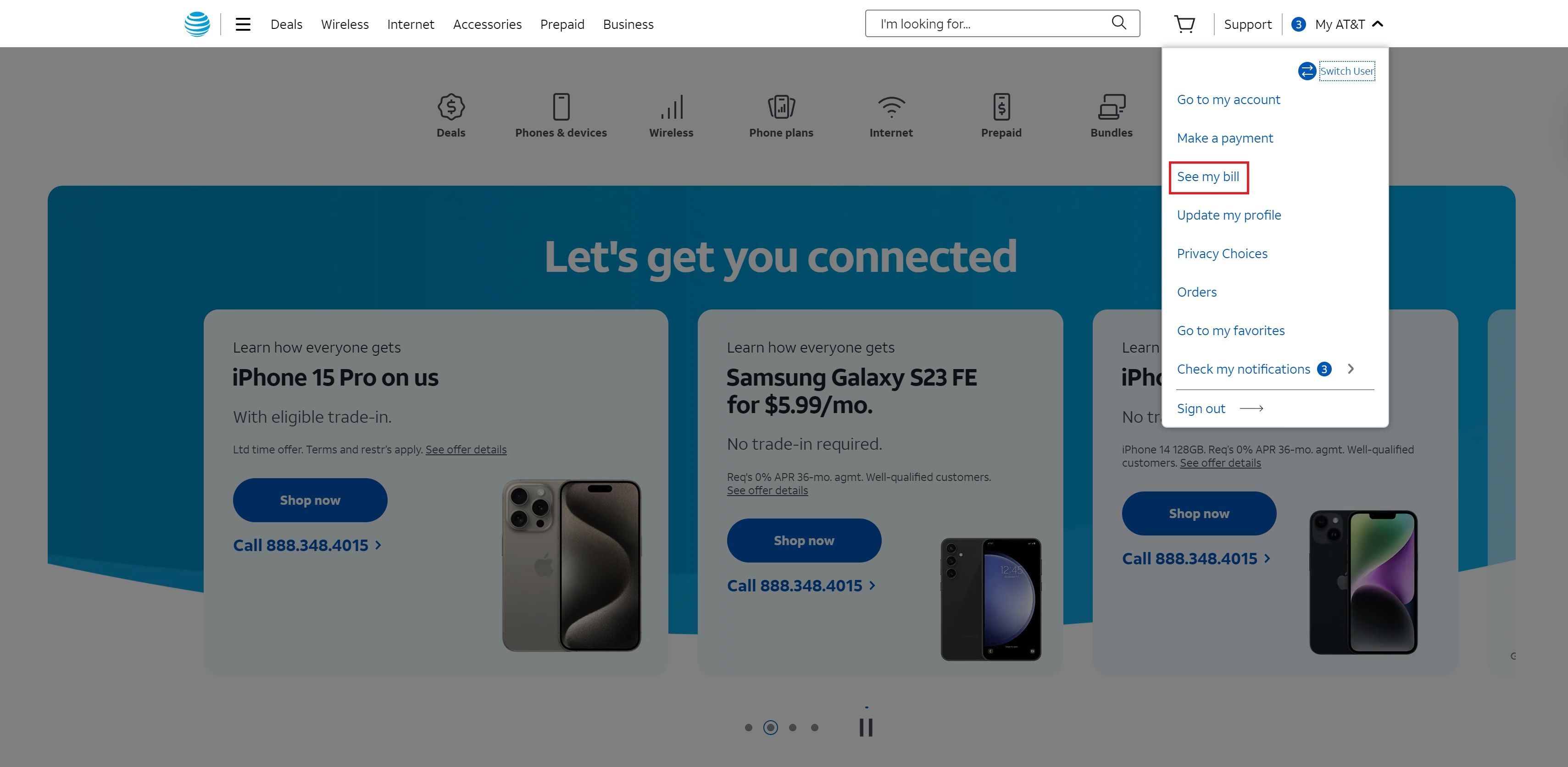 how to find account number att