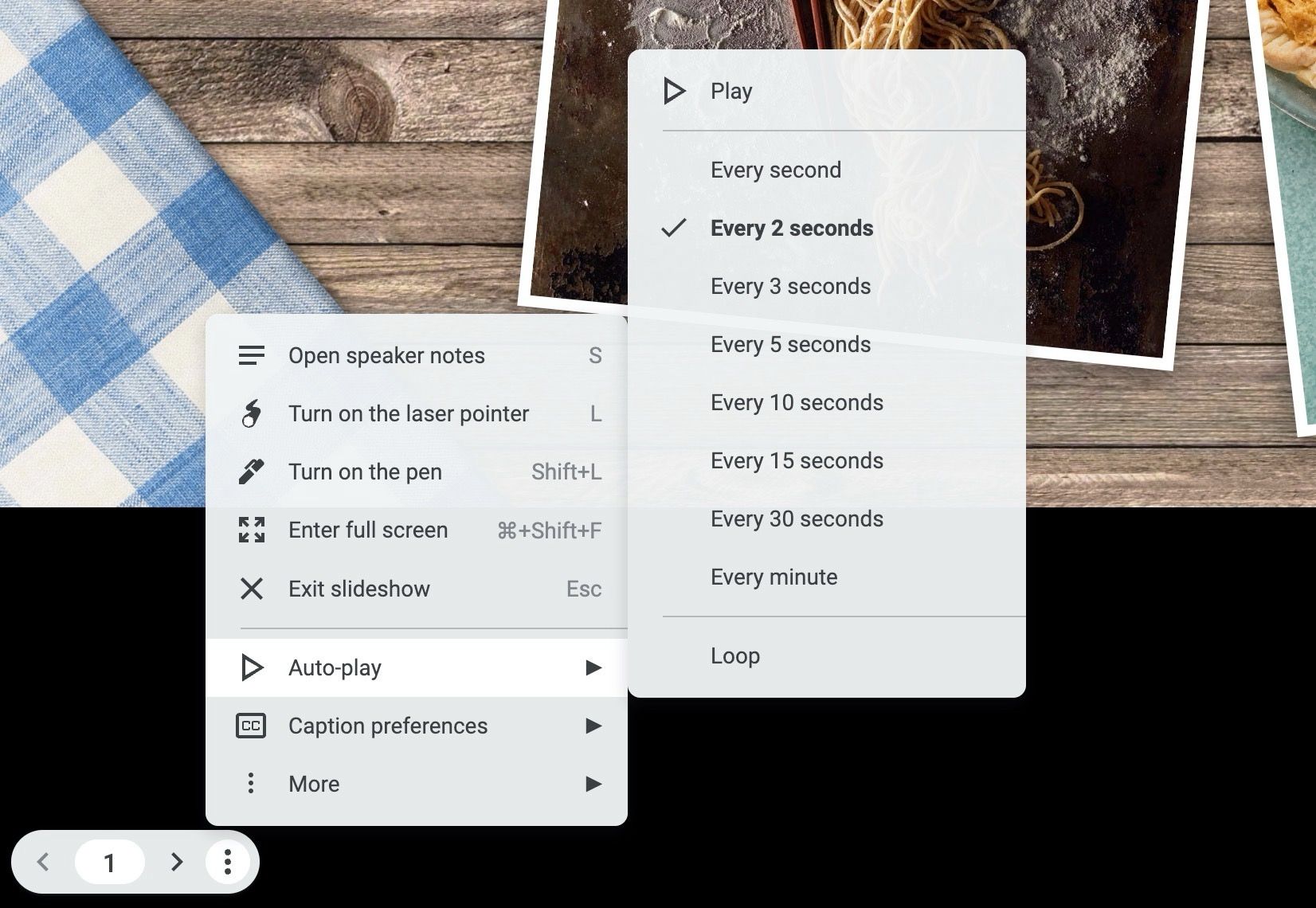 enable autoplay in Google Slides