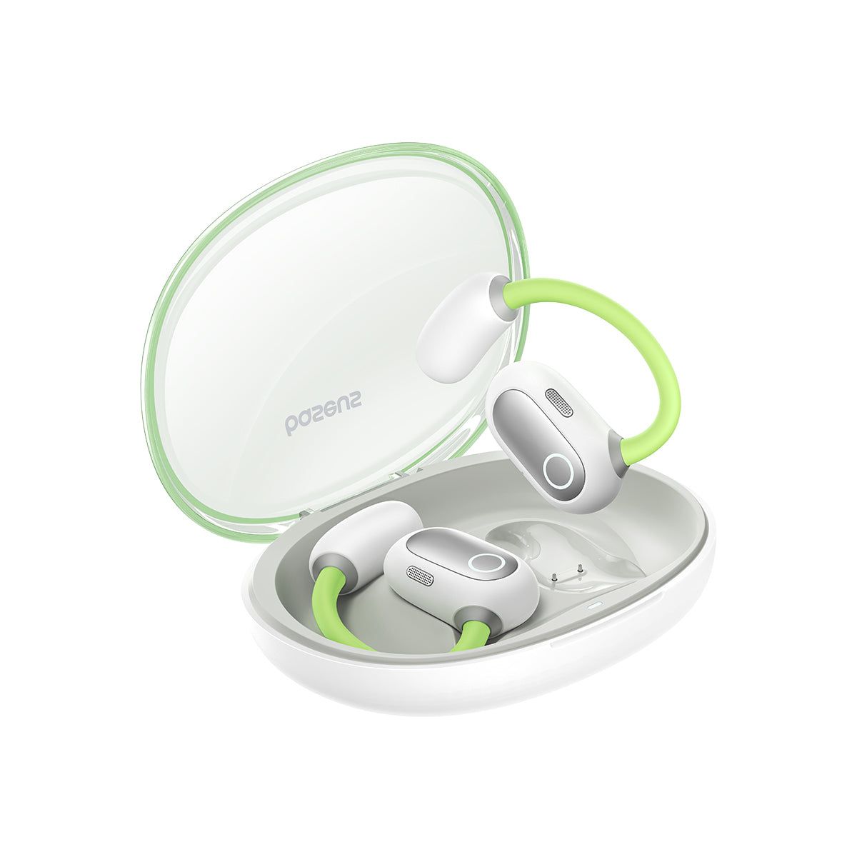 Baseus Eli Sport 1 Open Ear TWS Earbuds in case 