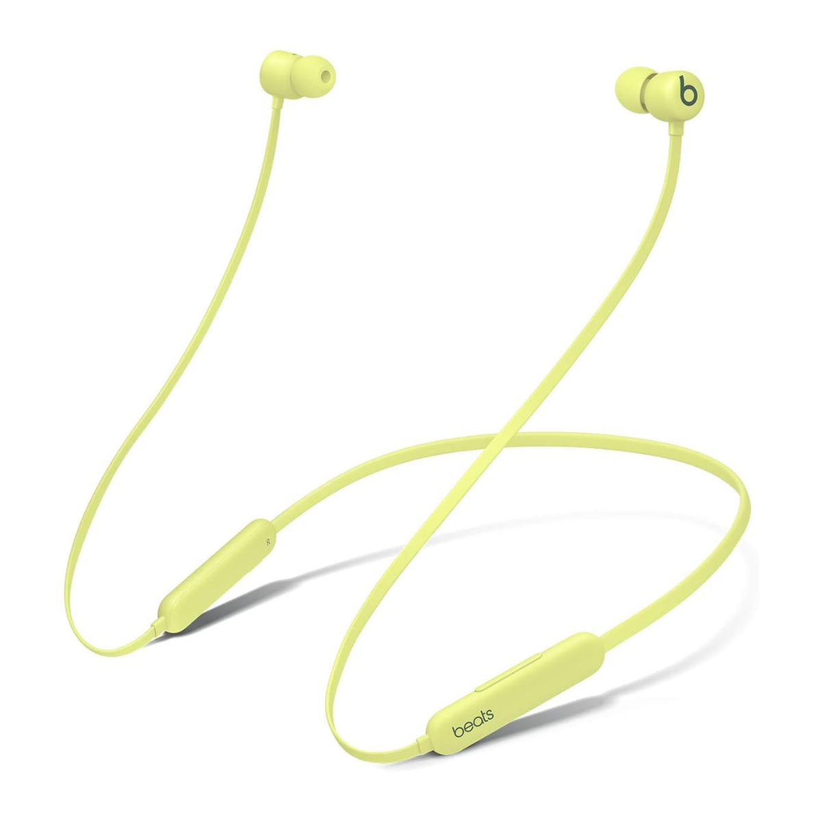 The Beats Flex Wireless corded earbuds on a white background