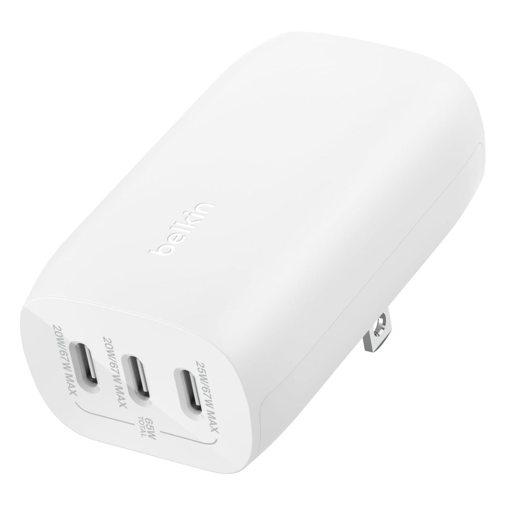 Belkin BoostCharge 3-Port USB-C Wall Charger with PPS 67W