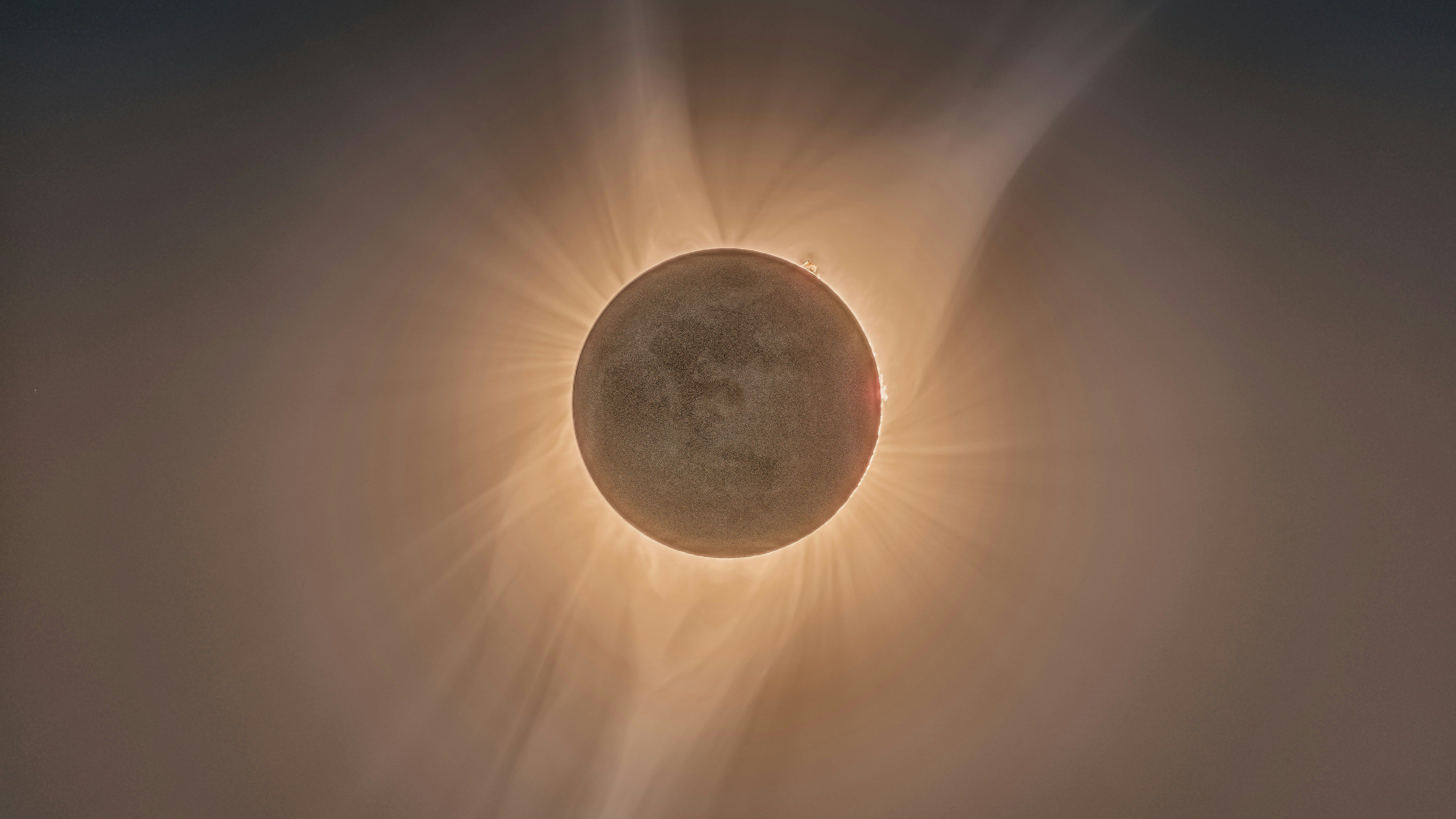 An HDR image of a total solar eclipse