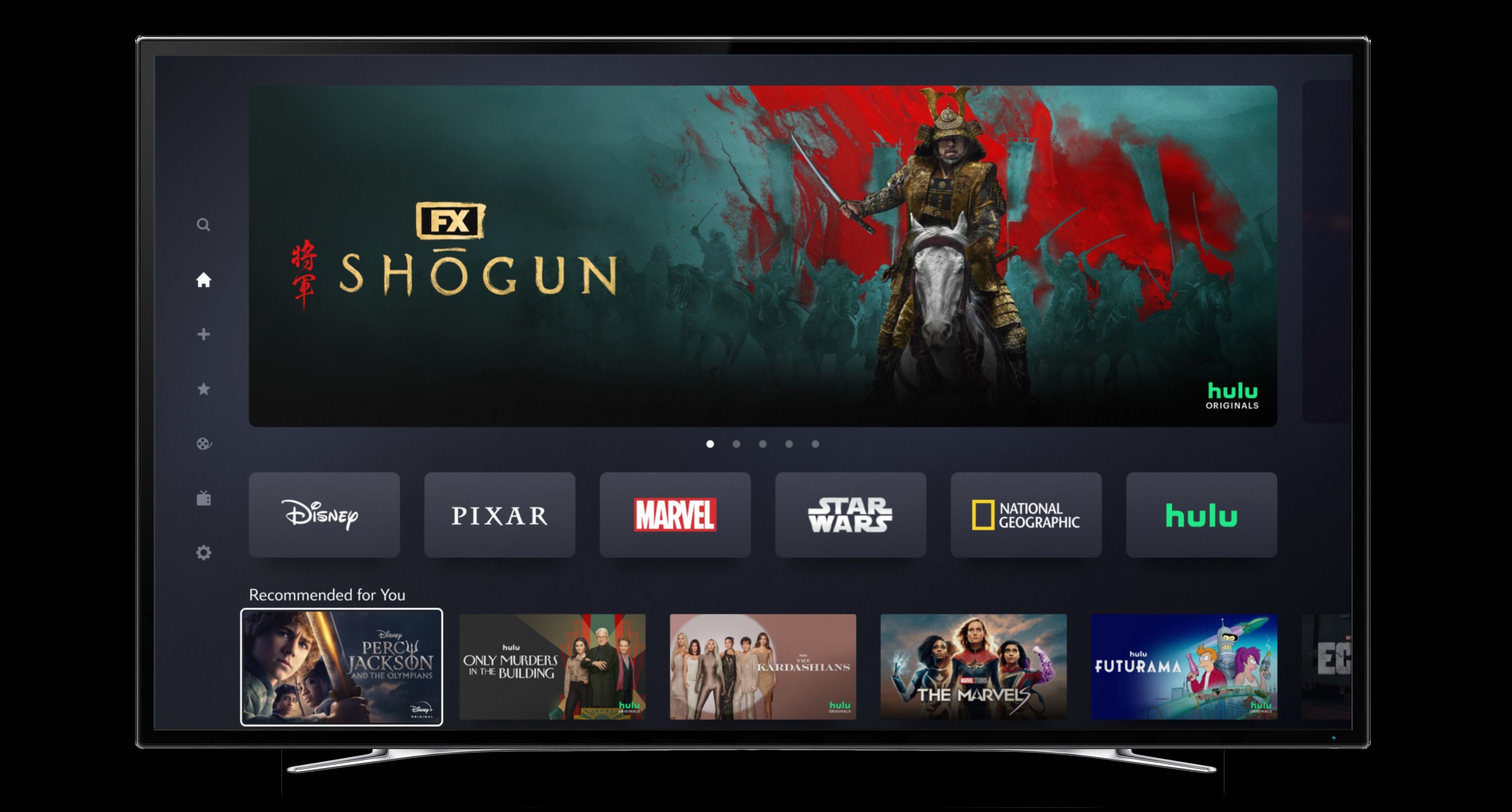 hulu on disney plus homepage tiles