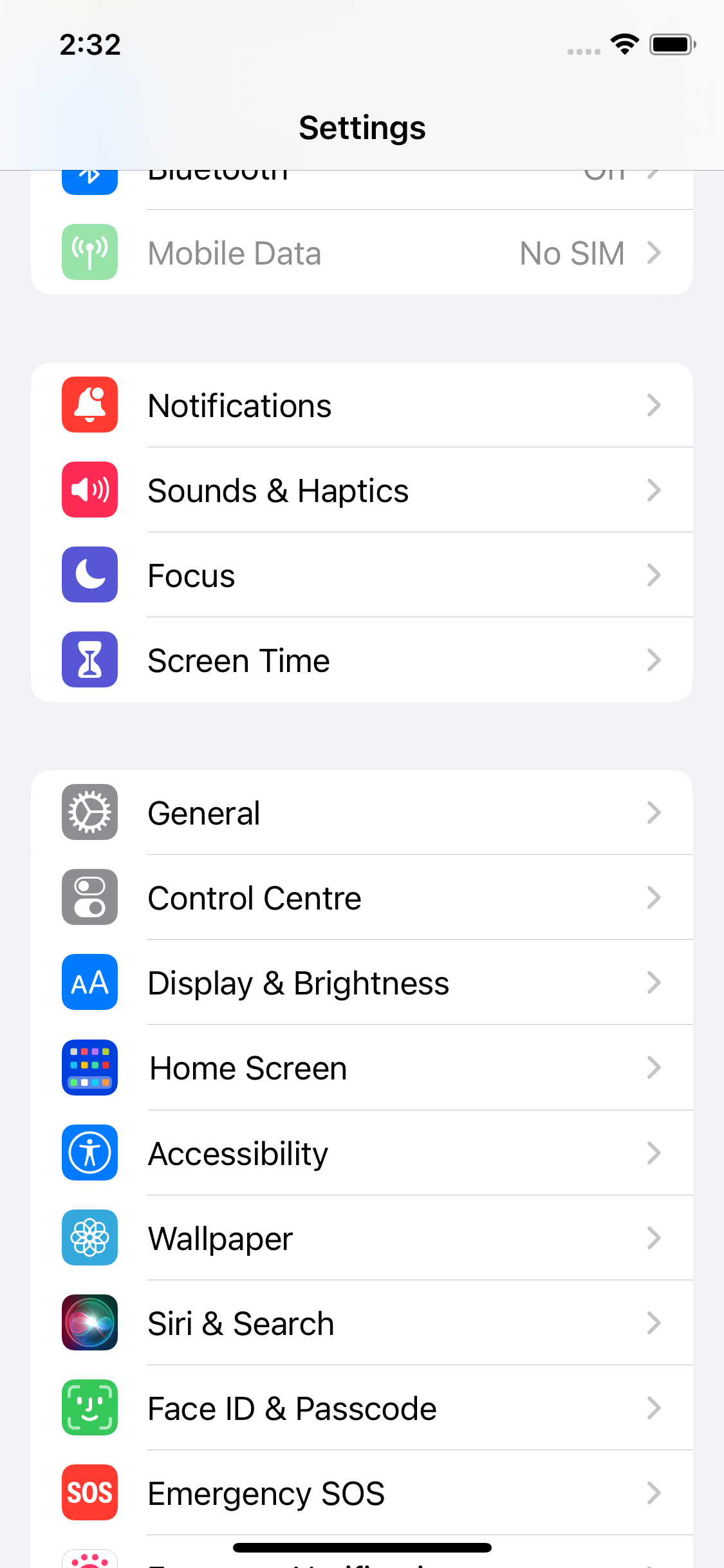 Navigate to the Settings app and select General