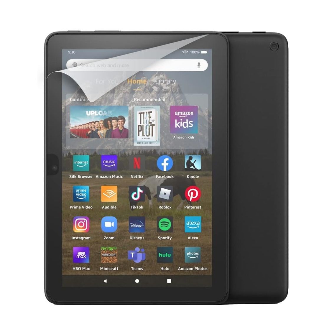 NuPro Anti-Glare Screen Protector for Fire HD 8 on a white background