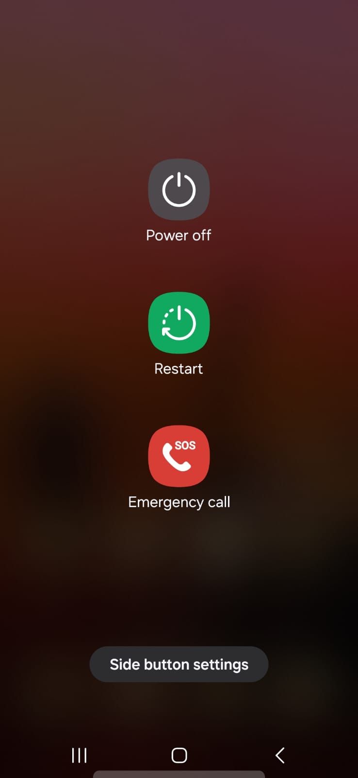 Screenshot showing the power off menu on iPhone