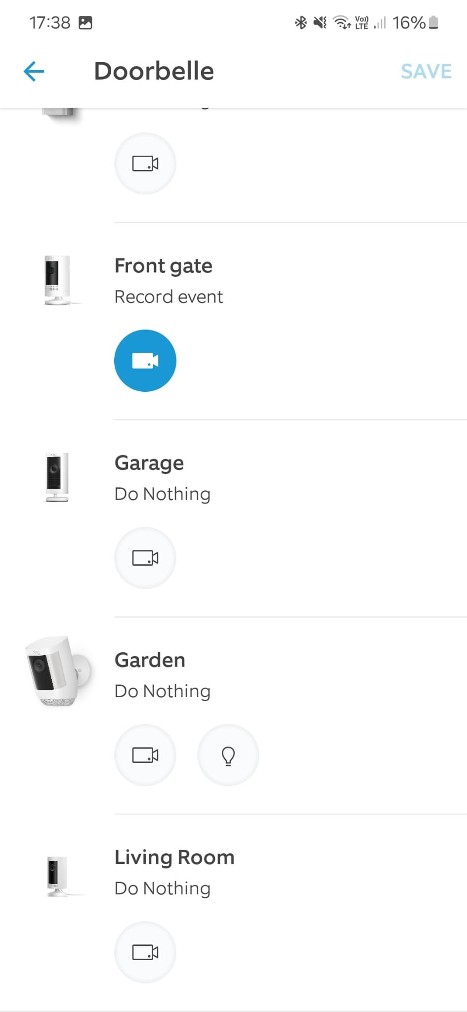 Ring Battery Doorbell Pro linked devices