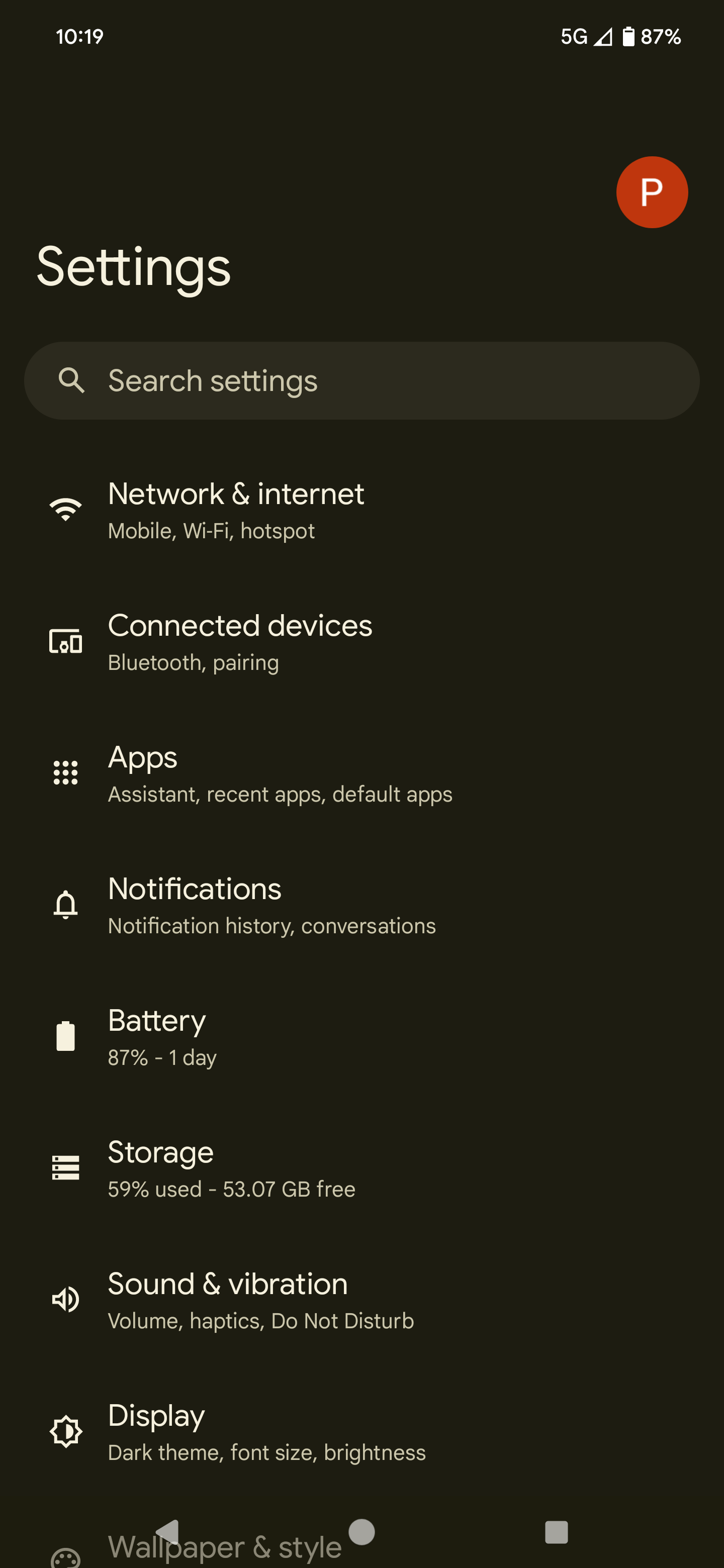 Navigate to the Settings app