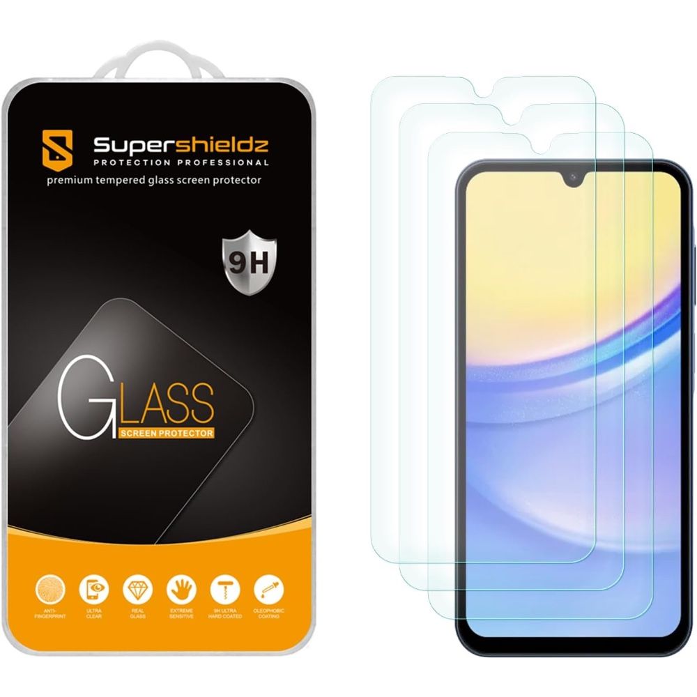 Supershieldz tempered glass screen protector for Galaxy A15