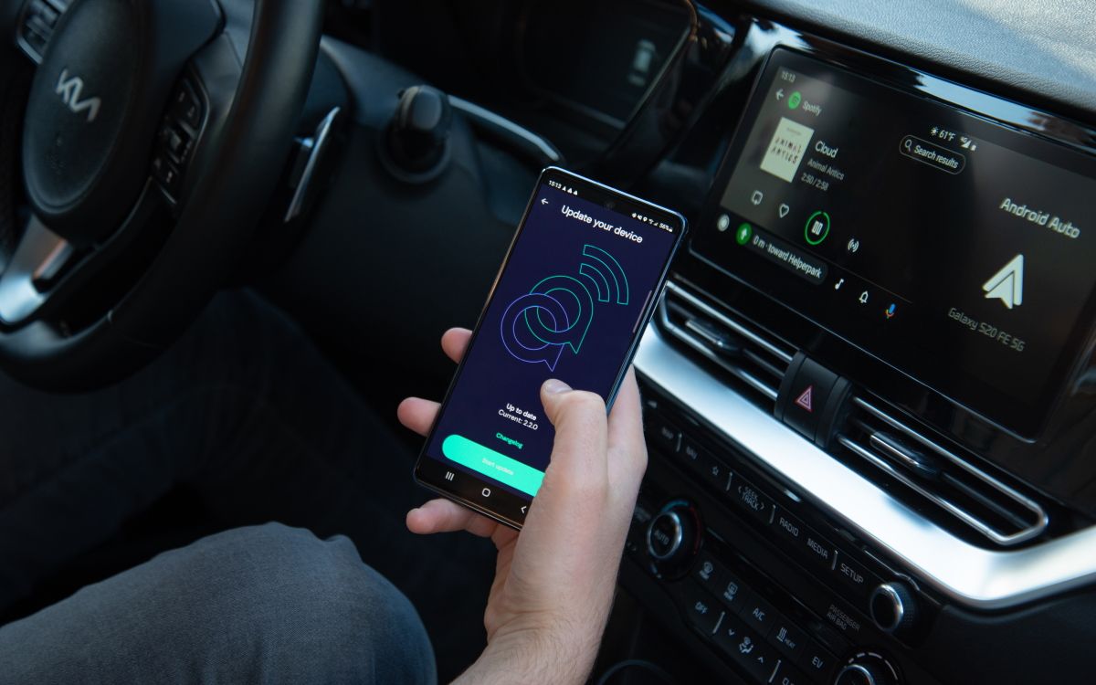 AAWireless Companion App update on Phone in Car