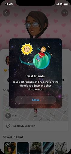 Check Snapchat friendship status