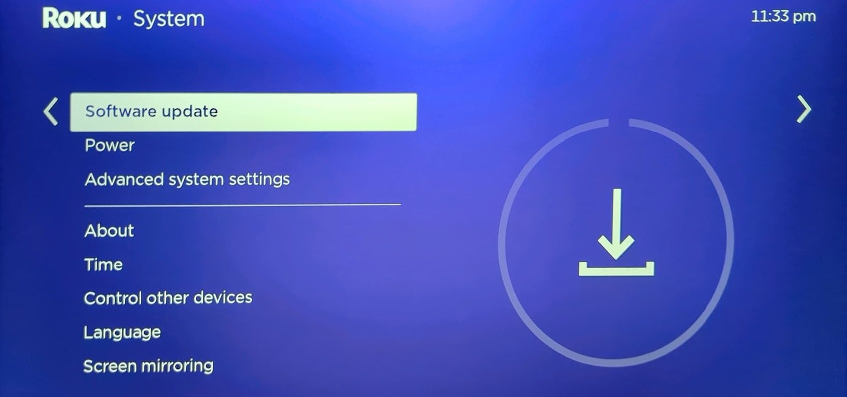 Update Roku OS to the latest version