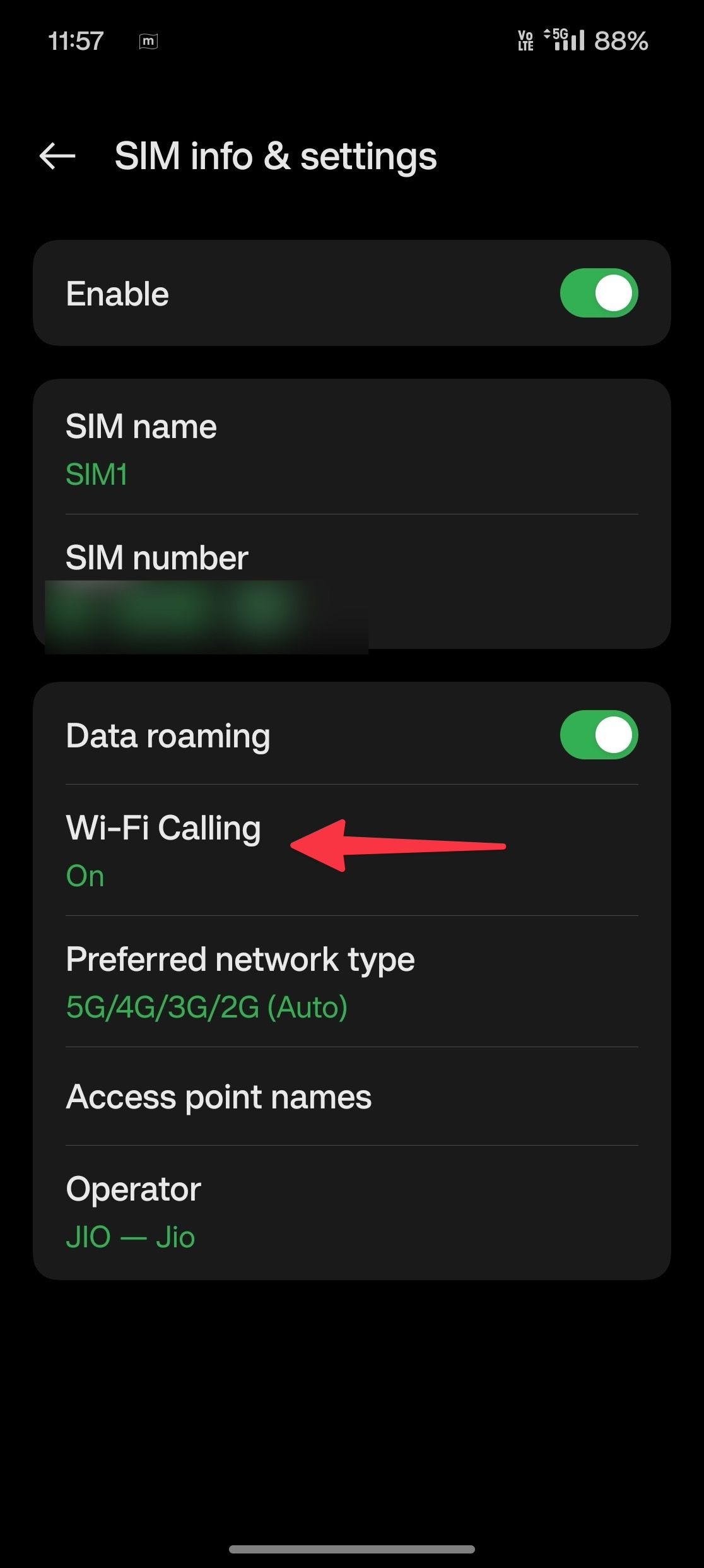 Wi-Fi calling on OnePlus