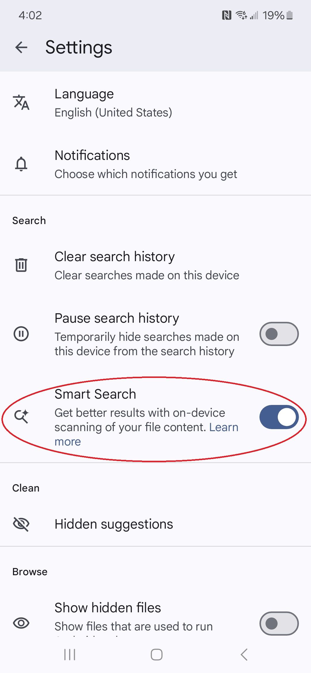 Google Files: How to use Smart Search