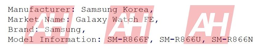 Galaxy Watch FE IMEI