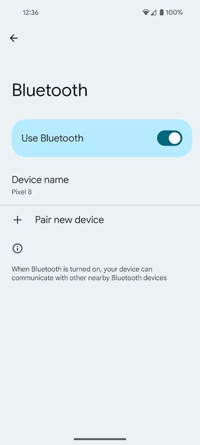 bluetooth toggle on android