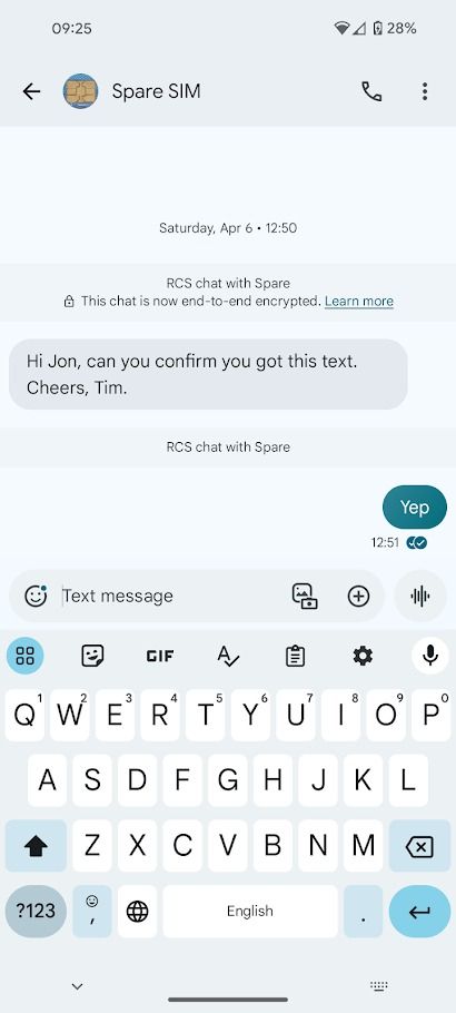gboard keyboard in google messages
