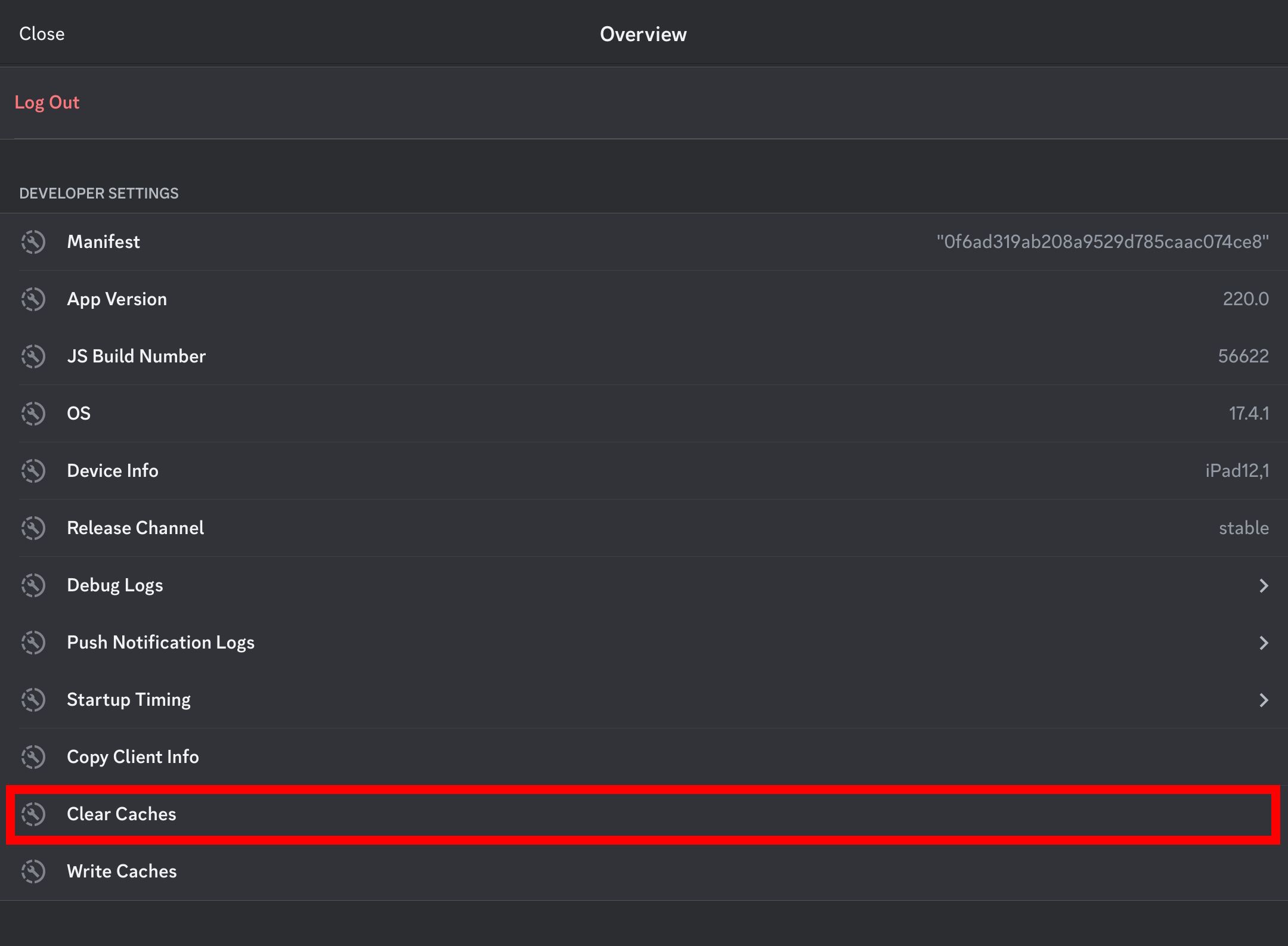 Discord how to clear cache files