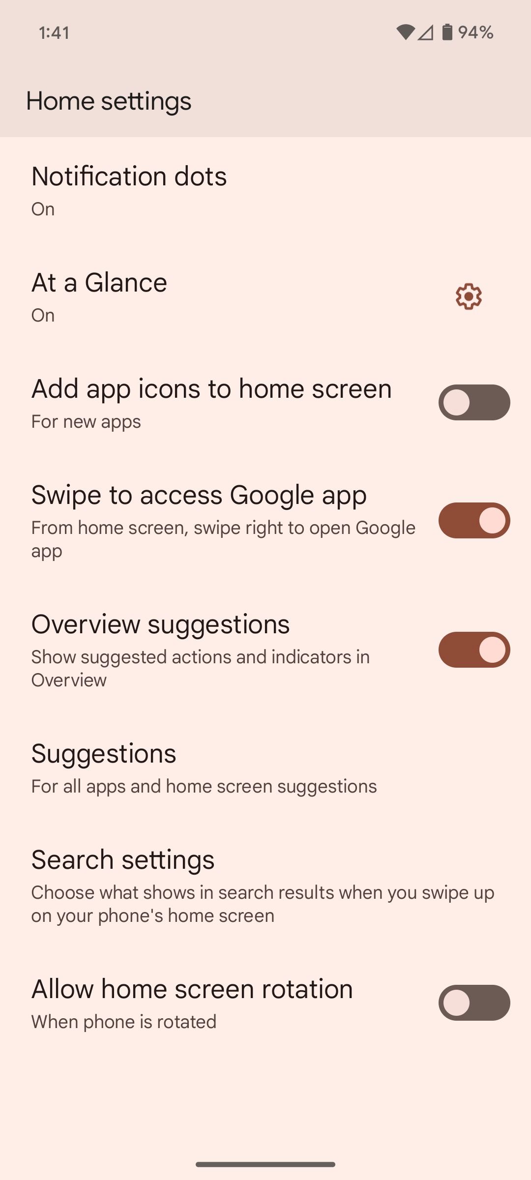 Pixel Launcher Search Settings-1