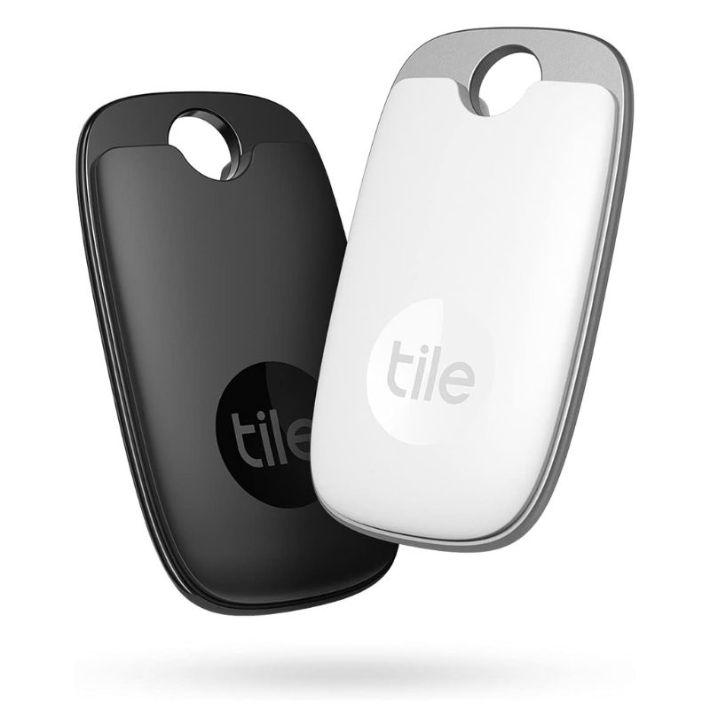 Tile Pro 2-Pack (Black/White) on white background