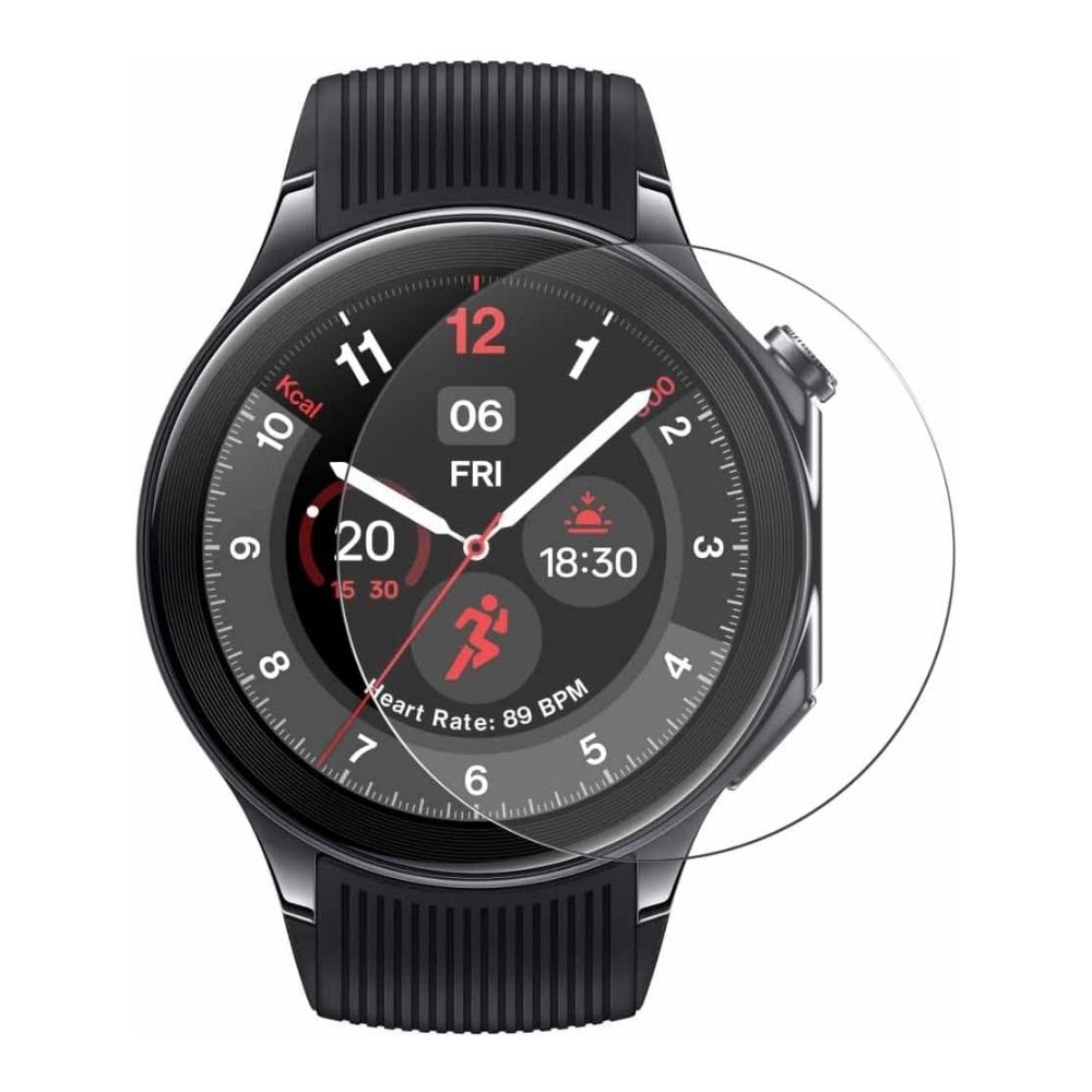 Puccy Glass Screen Protector for OnePlus Watch 2, overlayed view