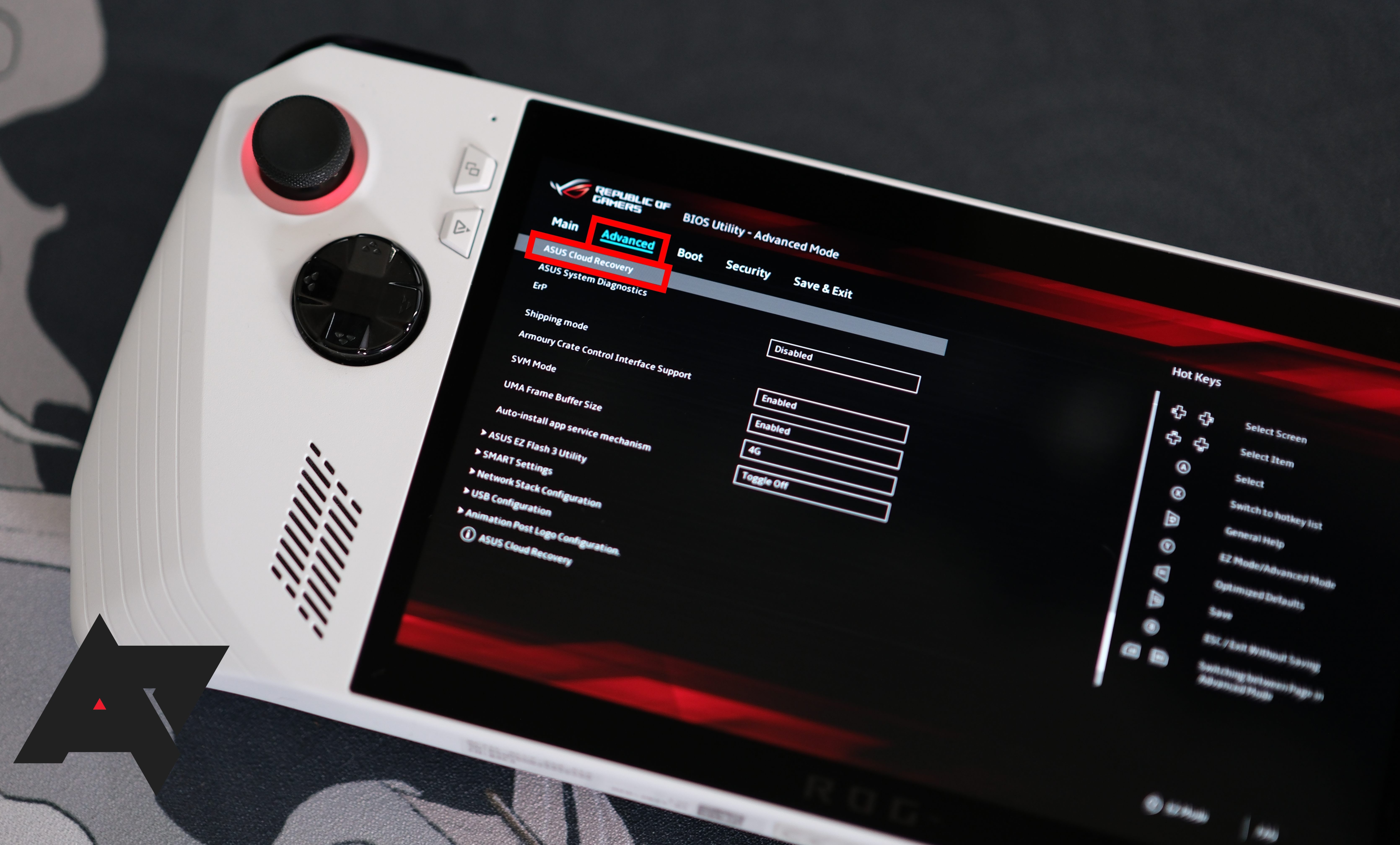 How to factory reset your ROG Ally handheld handheld gaming console