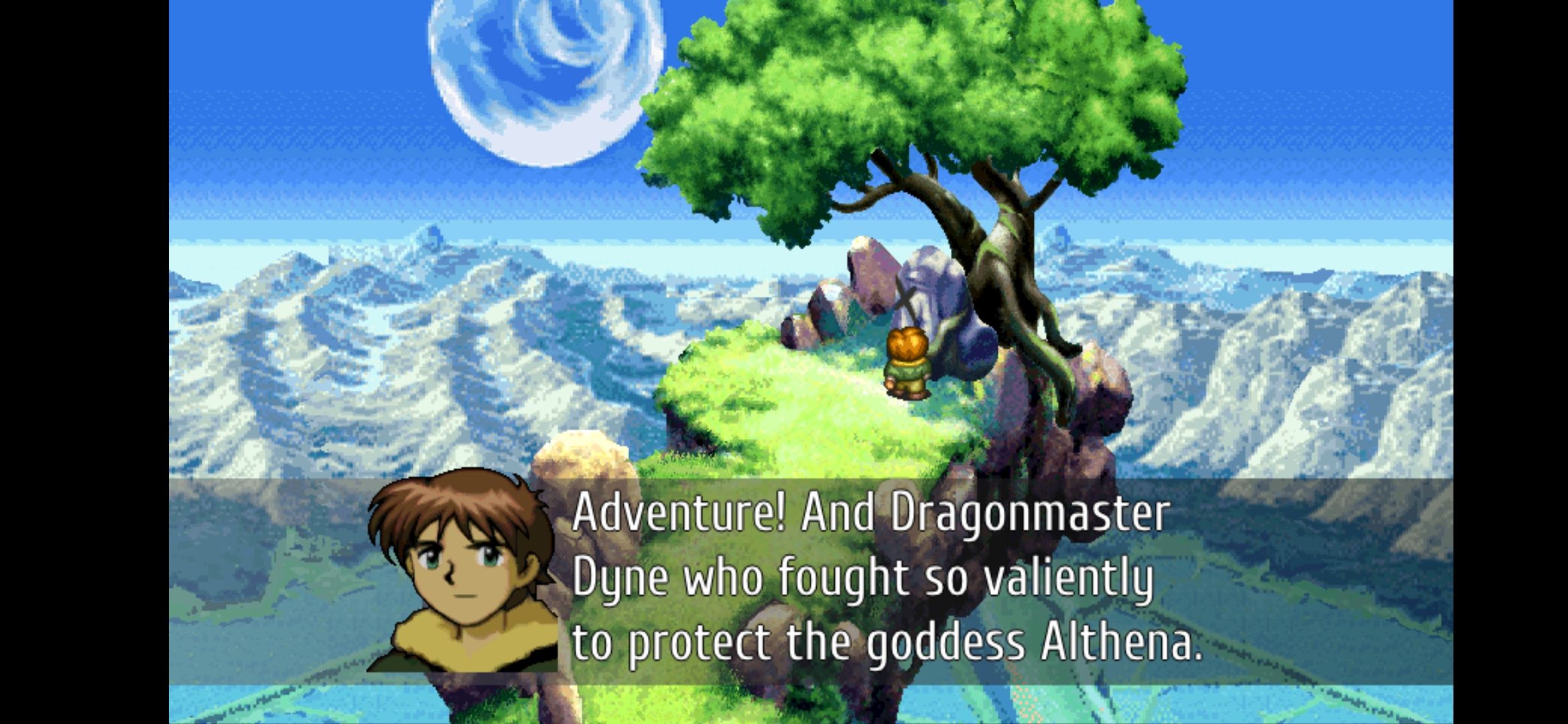 lunar silver star story touch on android with character portrait and dialogue