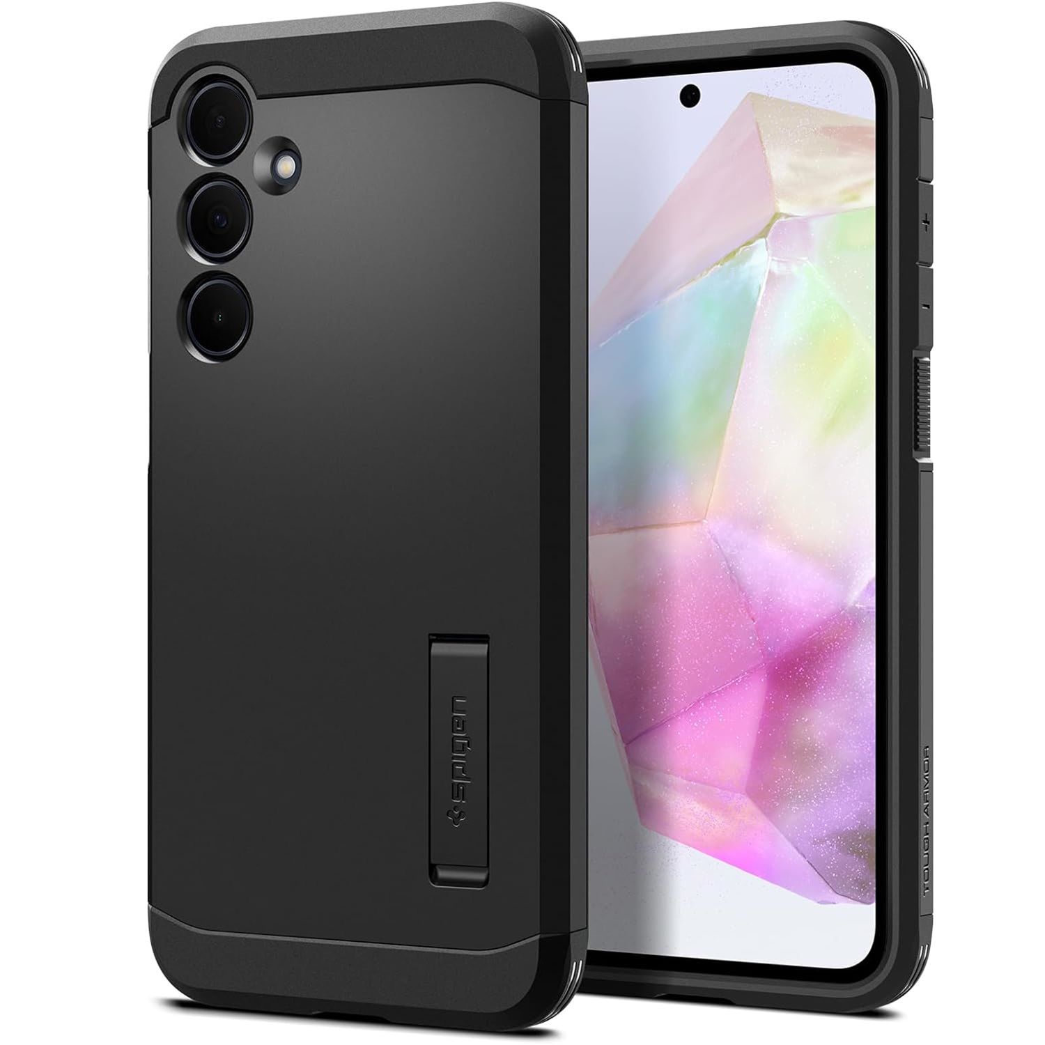 Spigen Tough Armor for Galaxy A35, front and back views