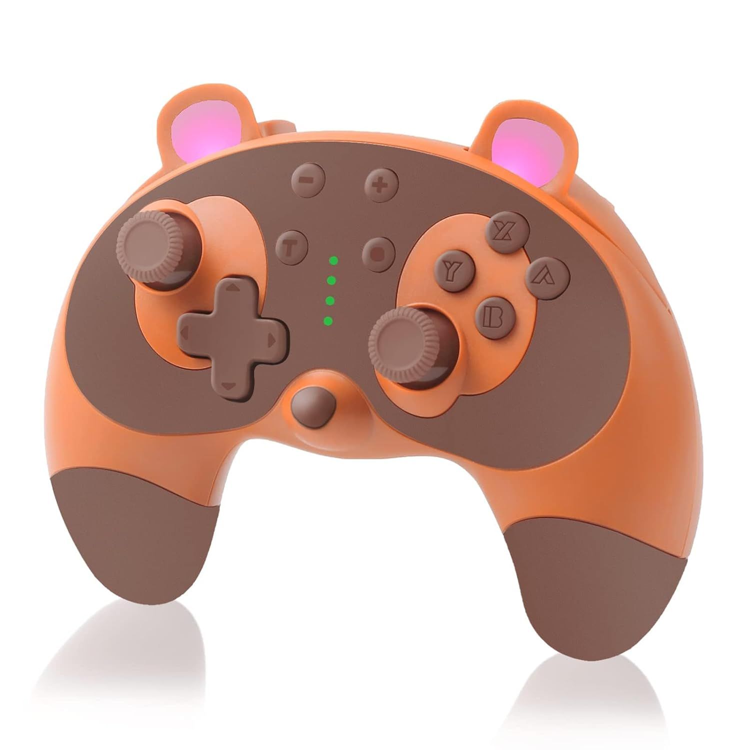 Raccoon animal Switch gamepad with white background