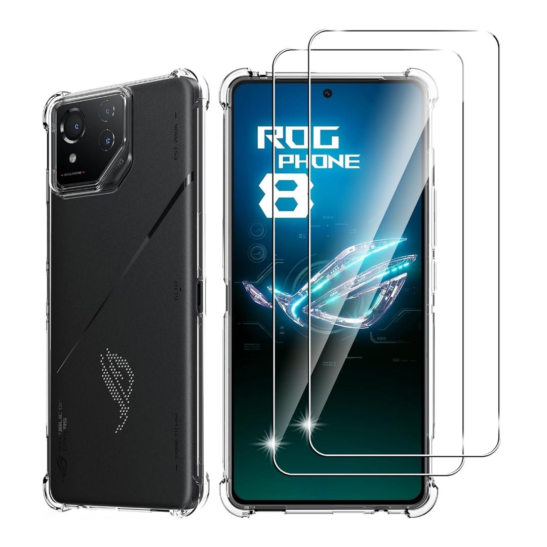 Suttkue Tempered Glass Film for ROG Phone 8 on a white background