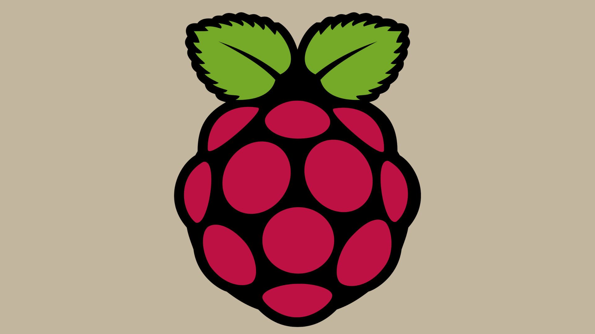 The Raspberry Pi logo appears on a beige background