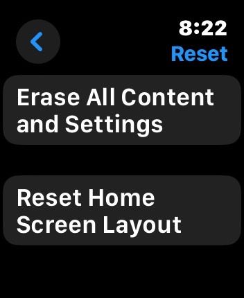 Erase all content on Apple Watch