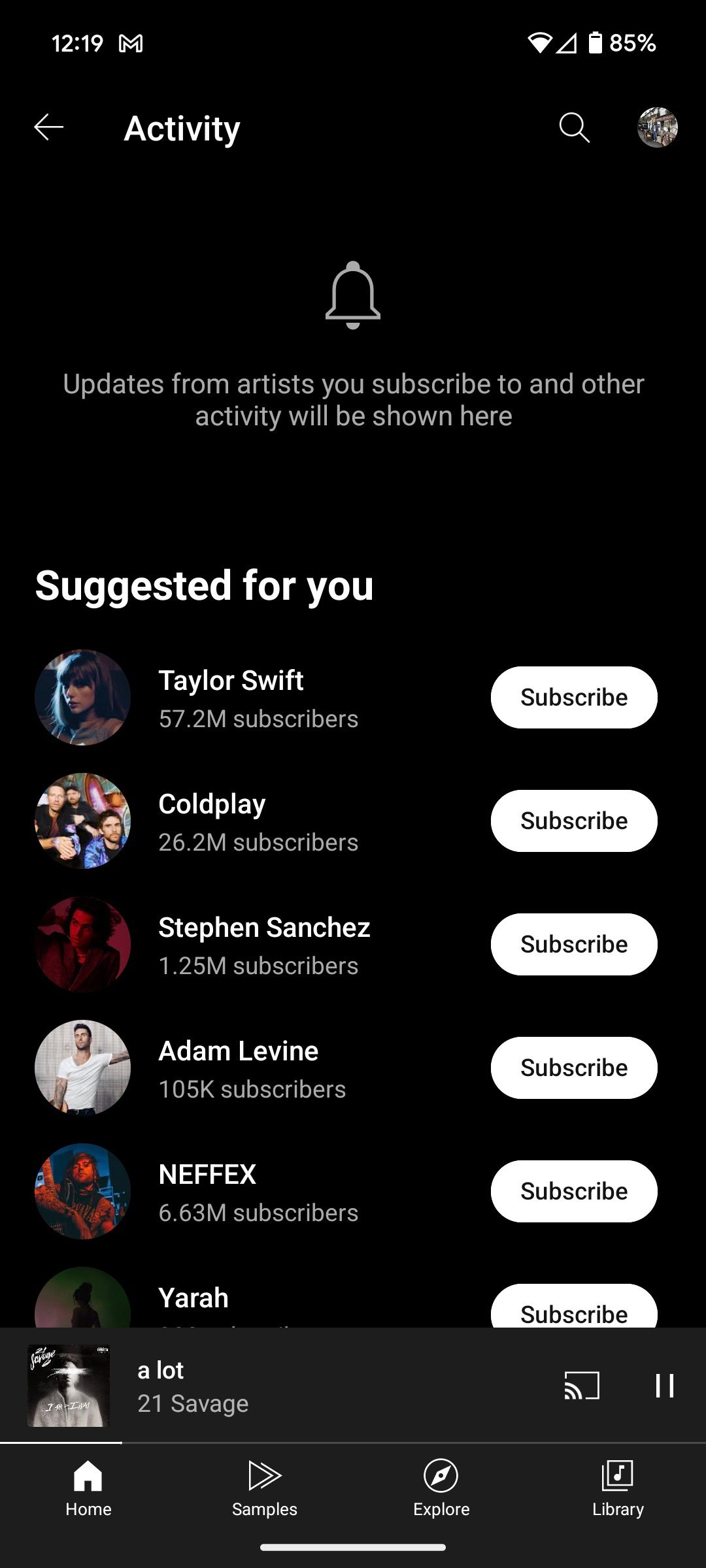 YouTube Music Android Activity-1
