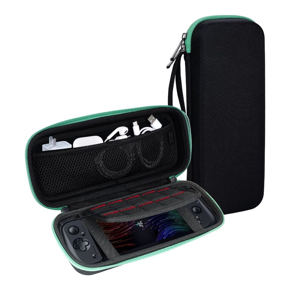 Zhuoverci Carry Case for Razer Edge, open and closed views