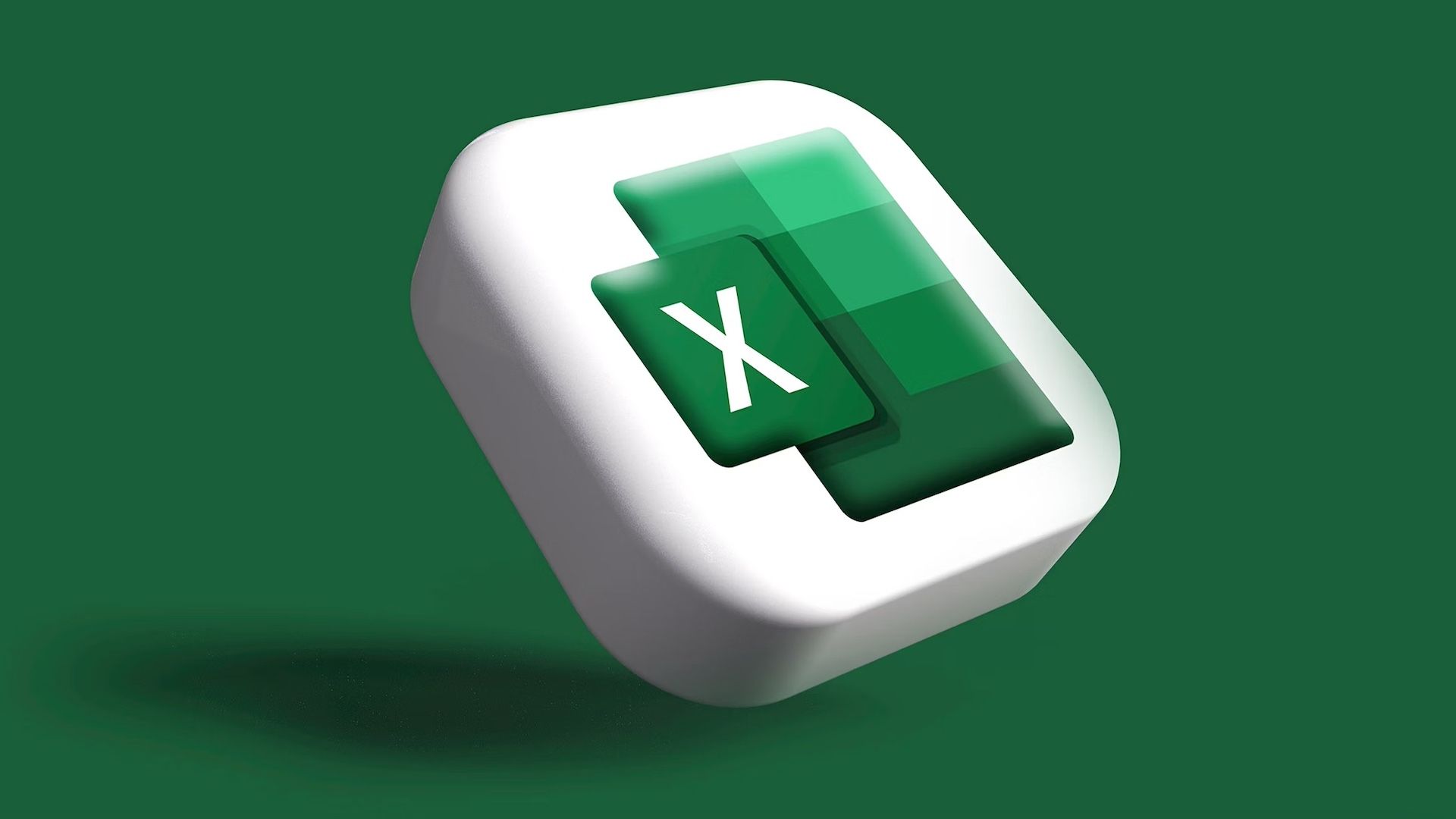 3D Microsoft Excel logo