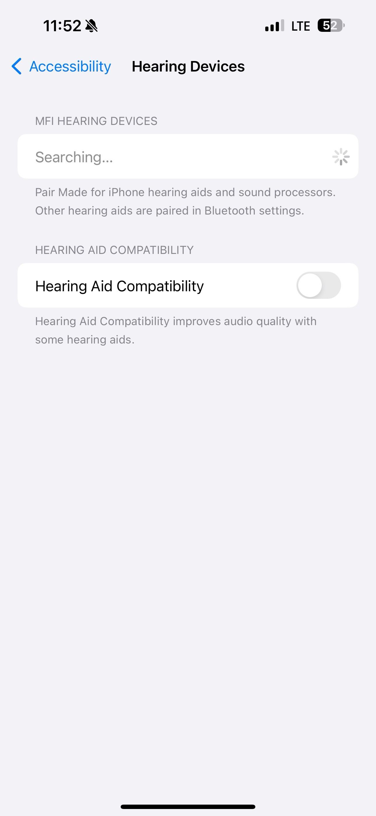 Connect to hearing devices on iPhone