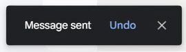 Google Gmail message undo 