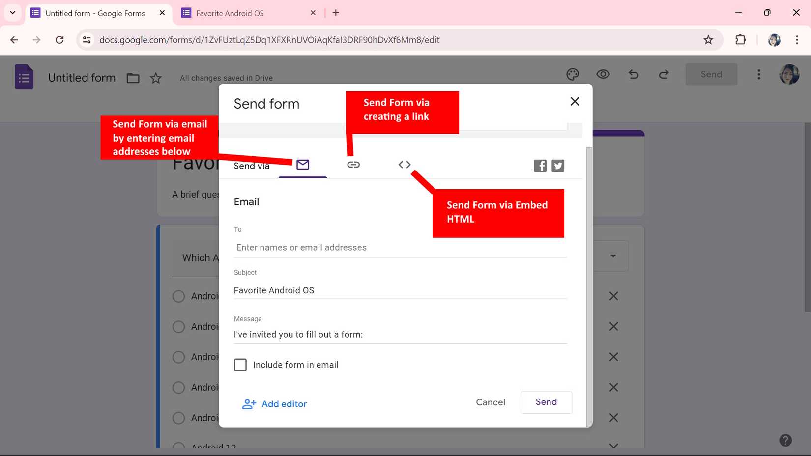 google form nextcloud