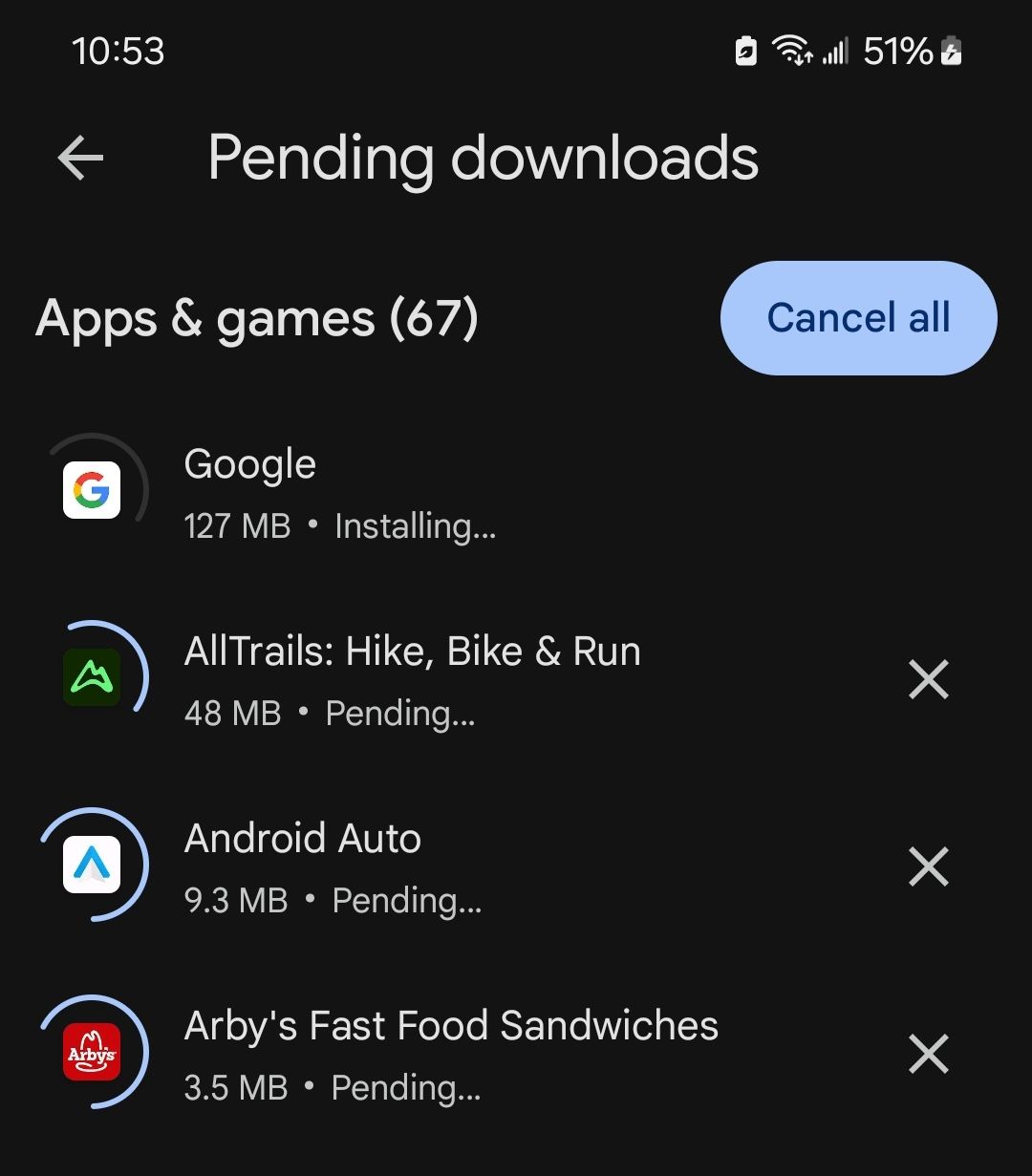 Update all apps