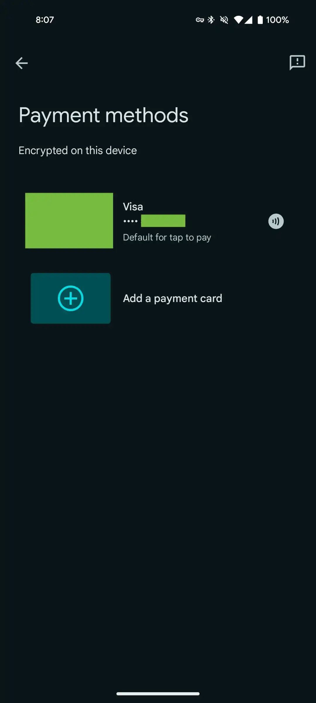 Google Wallet Redesigned Menu Payment Methods