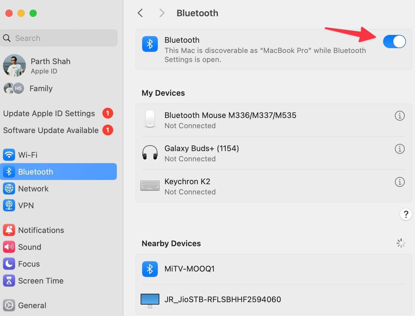 Enable Bluetooth on Mac