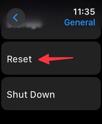 reset Apple Watch