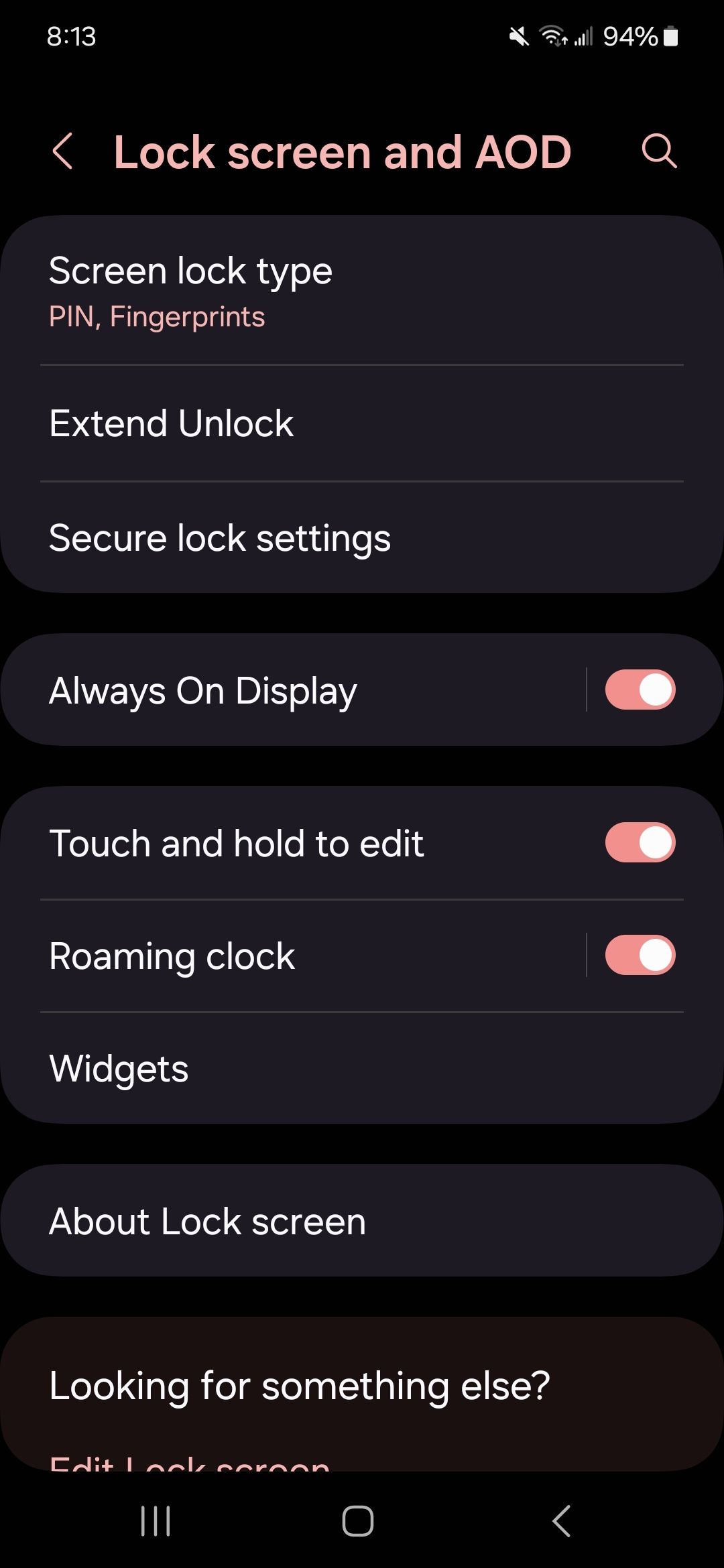 samsung one ui 6.1 with always on display toggle