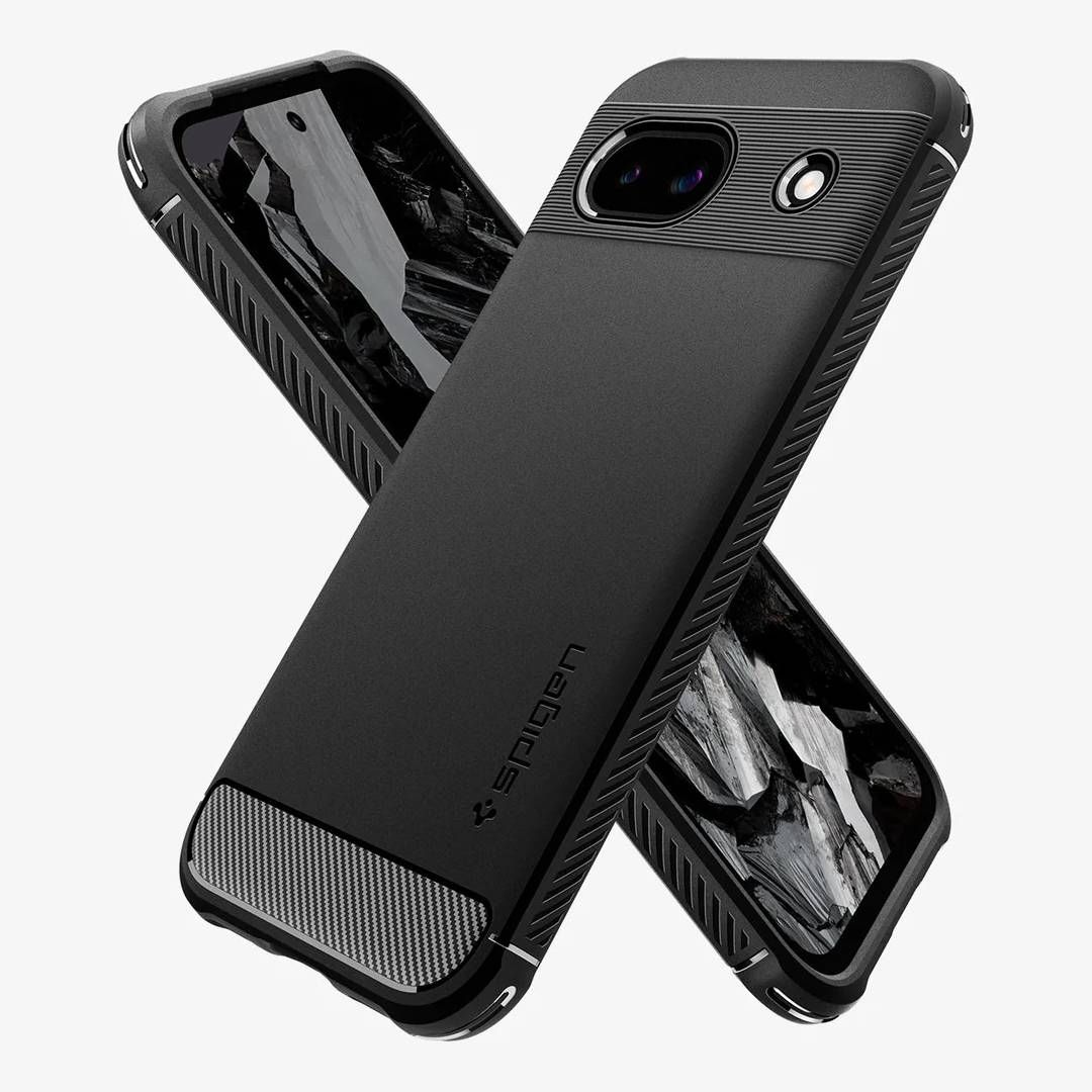 A render of the Spigen Rugged Armor Pixel 8a case