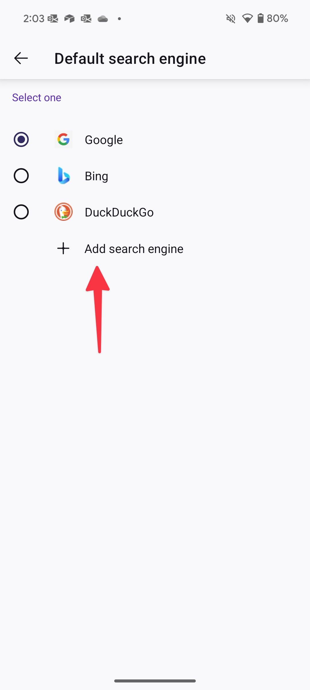 Add new search engine in Firefox