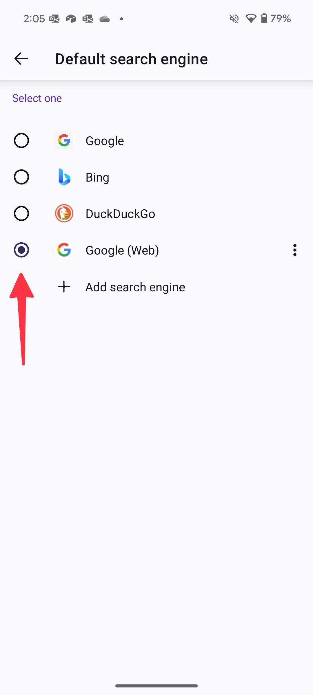 Use another search engine in Firefox