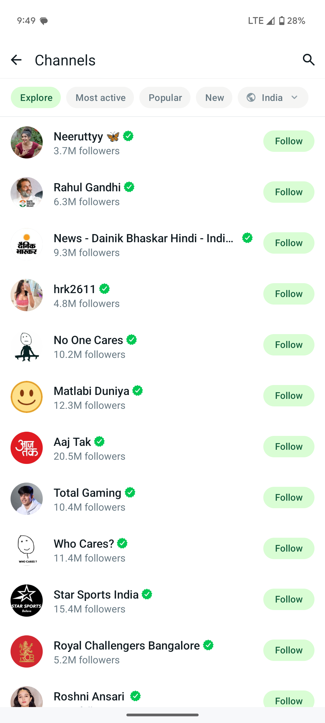 An image of WhatsApp channel management
