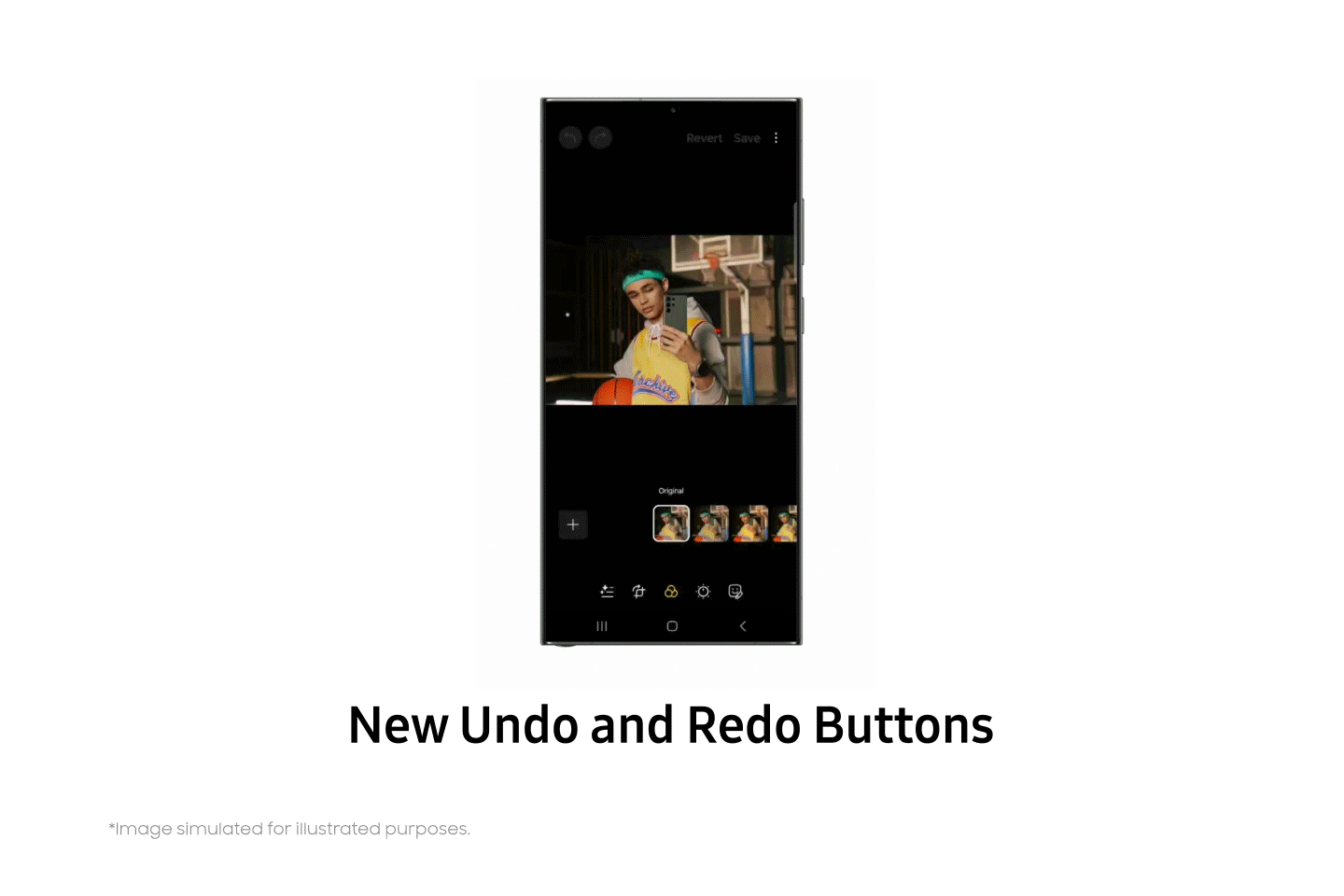 One UI 6 editor's undo and redo function